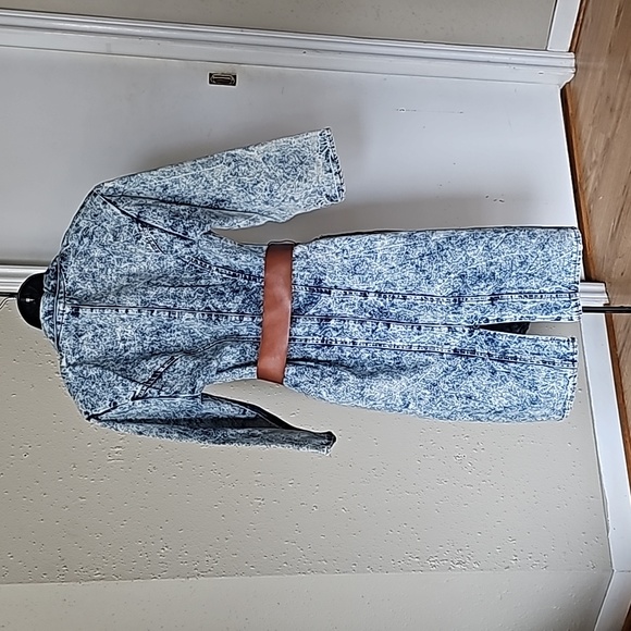 Vintage acid wash button down dress - Picture 2 of 9